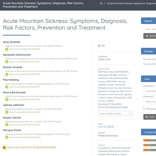 Acute Mountain Sickness: Symptoms, Diagnosis, Risk Factors, Prevention and Treatment